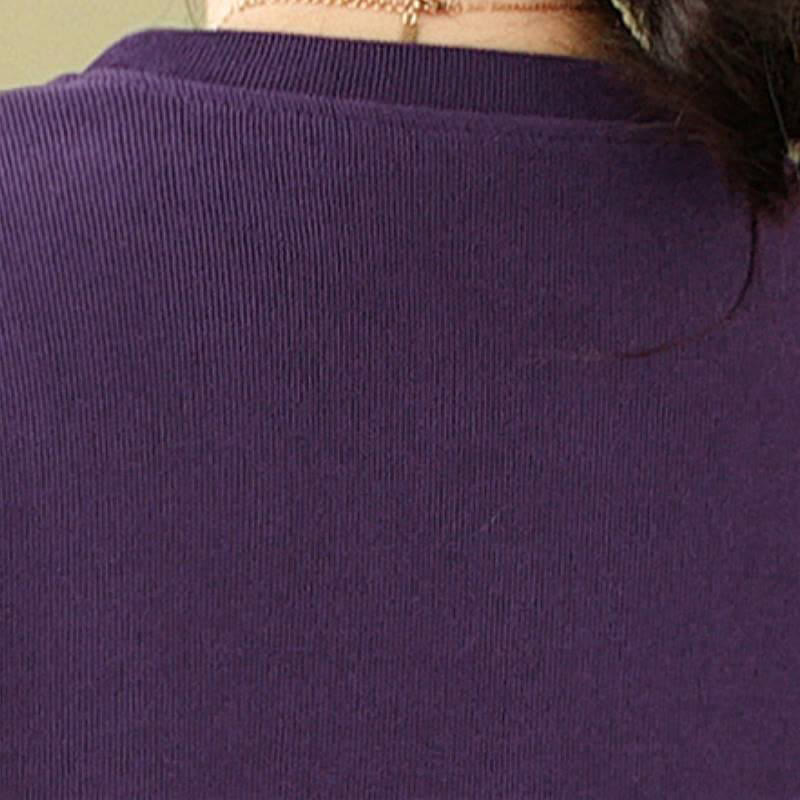 Buddha Stones Minimalistische Ronde hals en Gebreide kleding voor dames, herfst/winter, effen kleur. - image 4