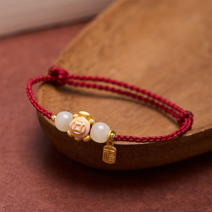 Buddha Stones Handgeweven Armband met schildpadmotief, symbool van kracht. - image 11