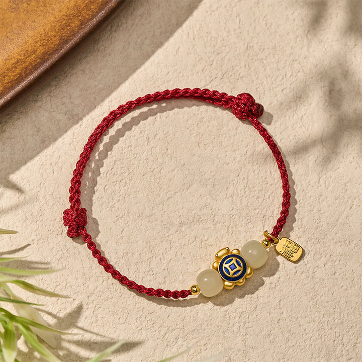 Buddha Stones Handgeweven Armband met schildpadmotief, symbool van kracht. - image 18