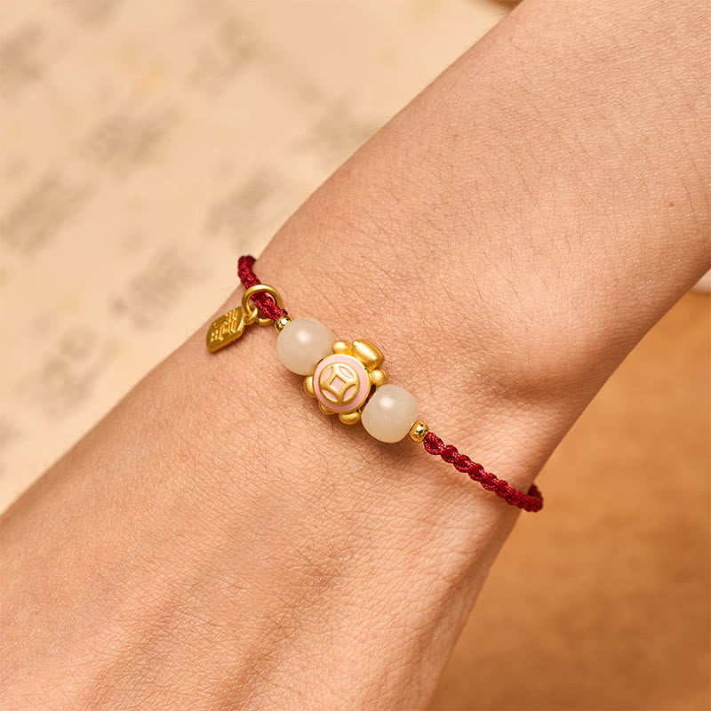 Buddha Stones Handgeweven Armband met schildpadmotief, symbool van kracht. - image 15