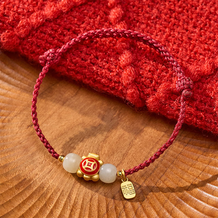 Buddha Stones Handgeweven Armband met schildpadmotief, symbool van kracht. - image 4