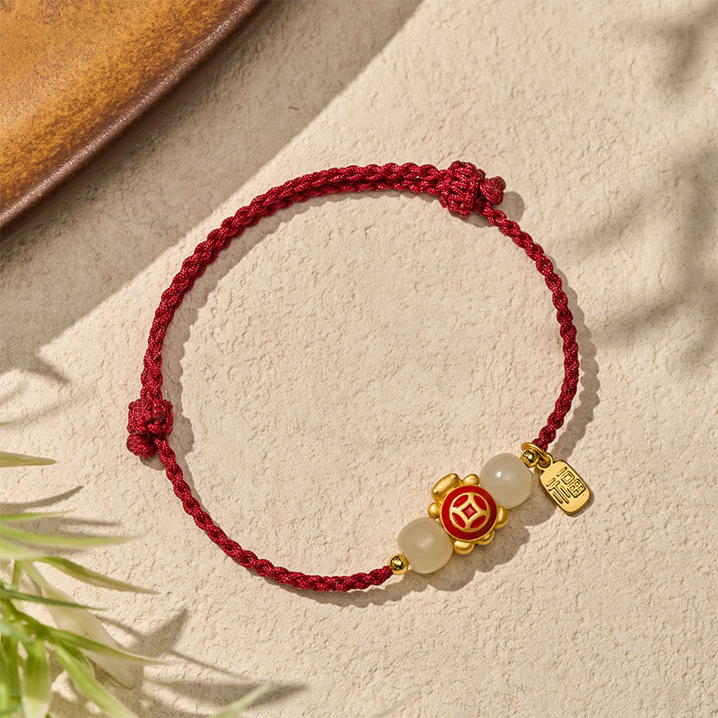 Buddha Stones Handgeweven Armband met schildpadmotief, symbool van kracht. - image 2