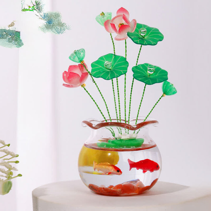 Buddha Stones Compacte Lotus Koi Geluksfles Auto Interieur Mindfulness woondecoratie - image 2