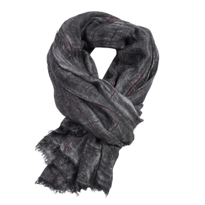 Buddha Stones /herfst geruit patroon casual herensjaal - image 1