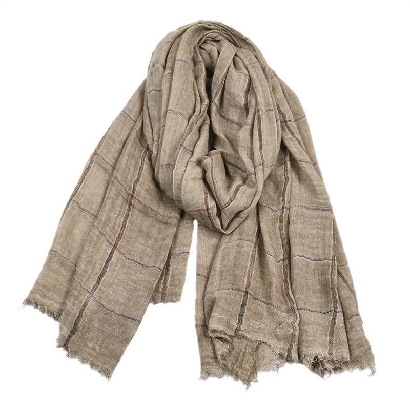 Buddha Stones /herfst geruit patroon casual herensjaal - image 13