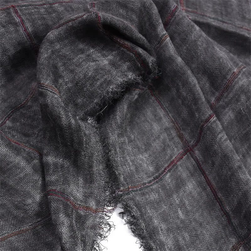 Buddha Stones /herfst geruit patroon casual herensjaal - image 3