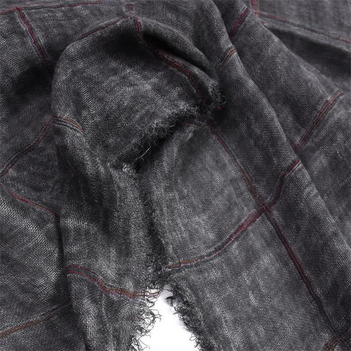 Buddha Stones /herfst geruit patroon casual herensjaal - image 3