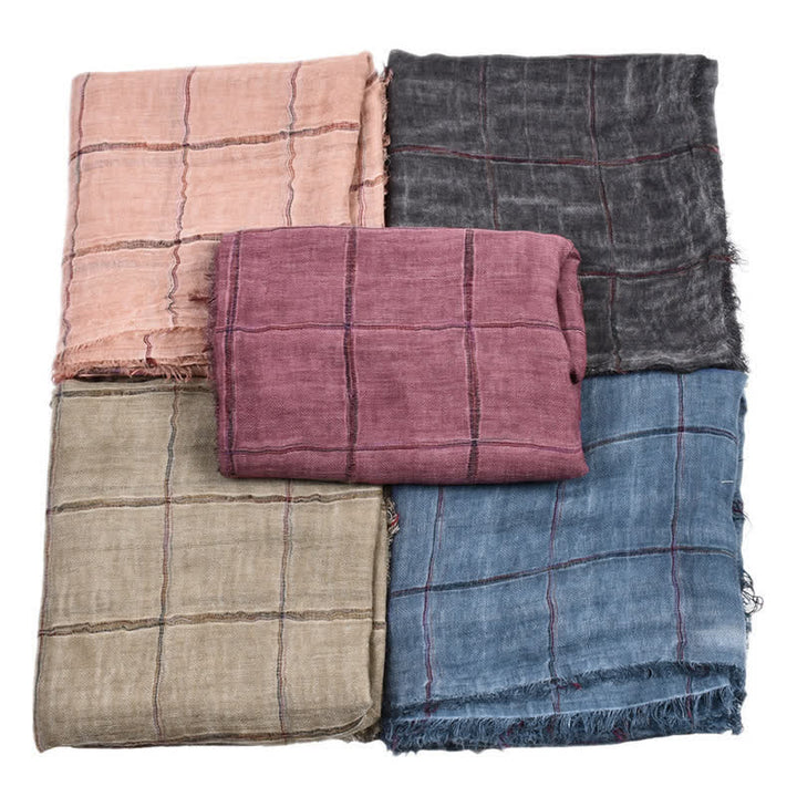 Buddha Stones /herfst geruit patroon casual herensjaal - image 19