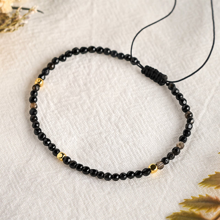 Buddha Stones Donkerbruin gestreepte agaat gevlochten verstelbare Armband - image 8