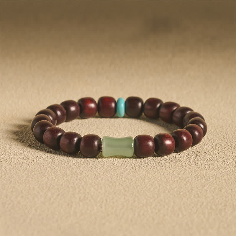 Buddha Stones Vintage rode sandelhout ebbenhout bamboe Armband - 10mm rood sandelhout (gelukbrengend ♥ zegen) - image 0