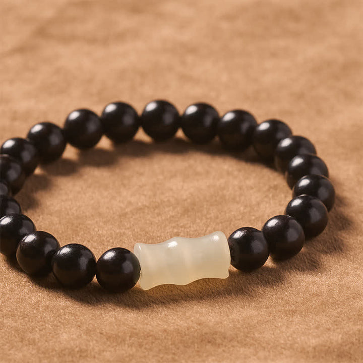 Buddha Stones Vintage rode sandelhout ebbenhout bamboe Armband - image 11