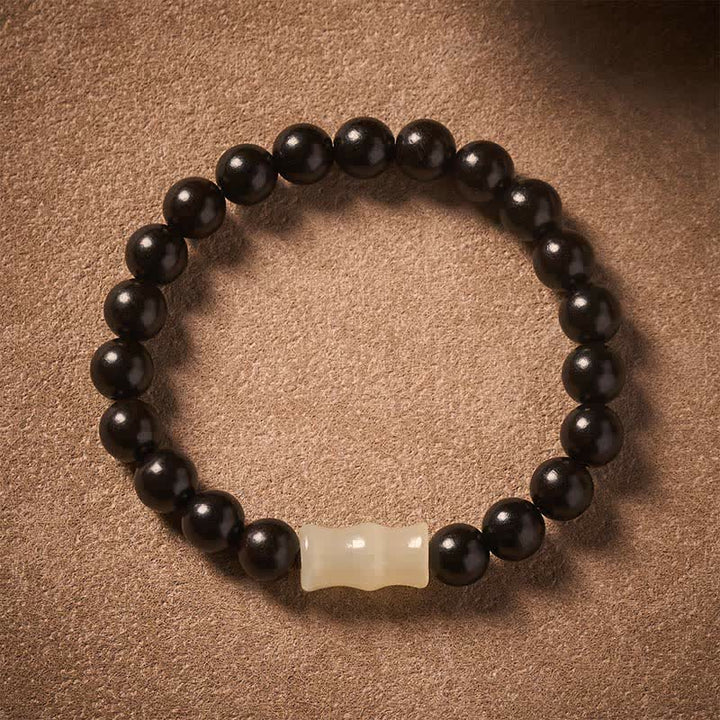 Buddha Stones Vintage rode sandelhout ebbenhout bamboe Armband - image 8
