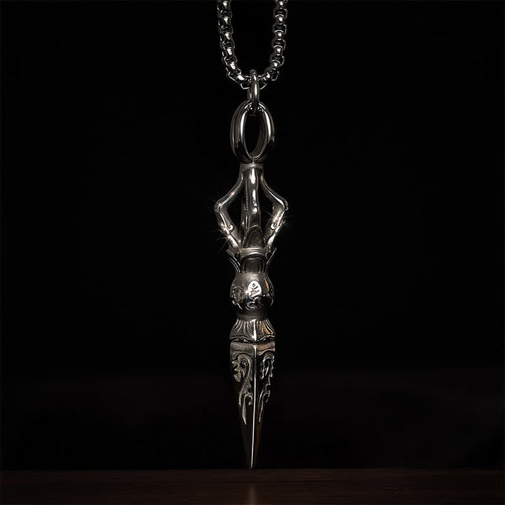 Buddha Stones Vintage Vajra Ketting van titaniumstaal met spirituele kracht. - image 9