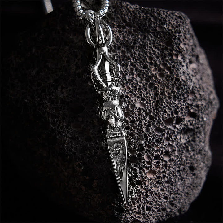 Buddha Stones Vintage Vajra Ketting van titaniumstaal met spirituele kracht. - image 7