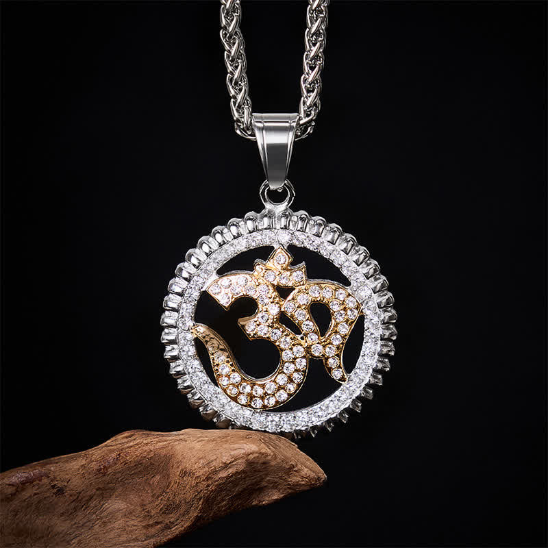 Buddha Stones Titaniumstalen OM-hanger Ketting voor kracht en mindfulness - image 10