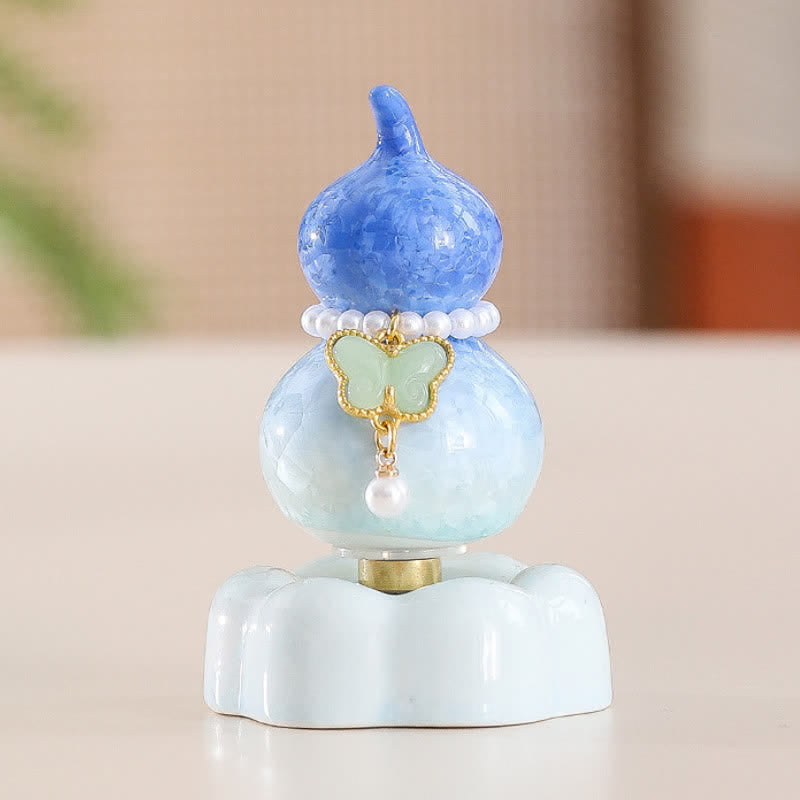 Buddha Stones Keramische vlinderpompoen, draaiend, Mindfulness woondecoratie. - image 1