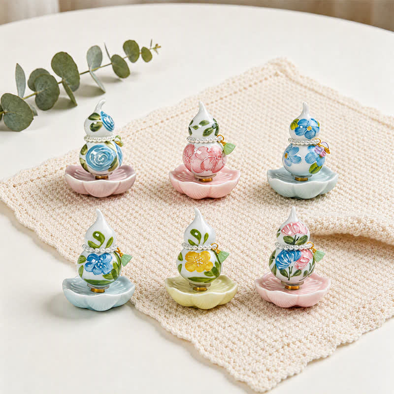 Buddha Stones Handbeschilderde keramische pioenroos Mindfulness woondecoratie. - image 14