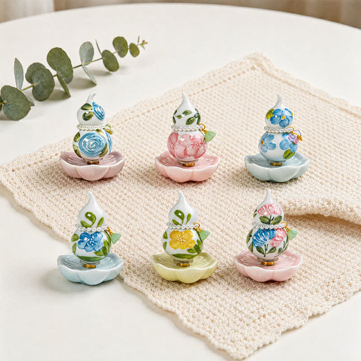 Buddha Stones Handbeschilderde keramische pioenroos Mindfulness woondecoratie. - image 14