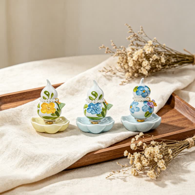 Buddha Stones Handbeschilderde keramische pioenroos Mindfulness woondecoratie. - image 15