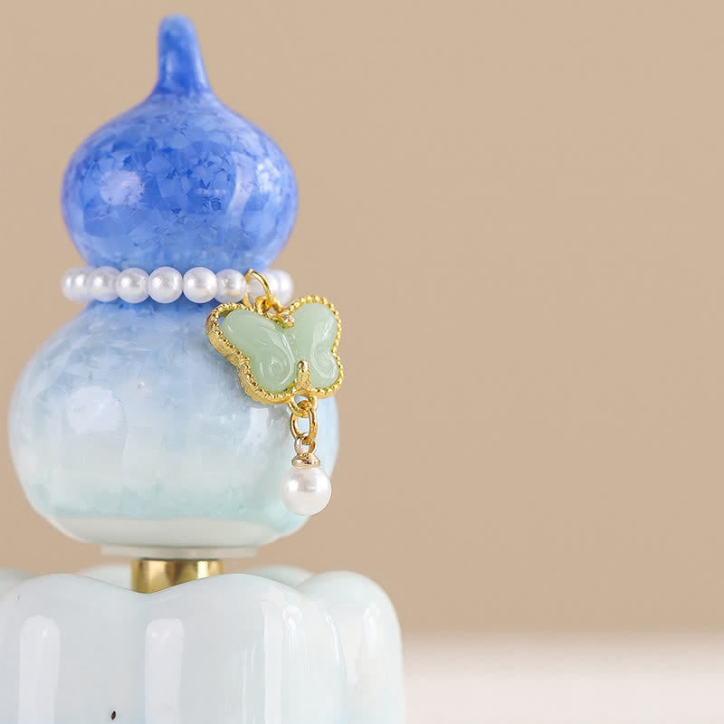 Buddha Stones Keramische vlinderpompoen, draaiend, Mindfulness woondecoratie. - image 3