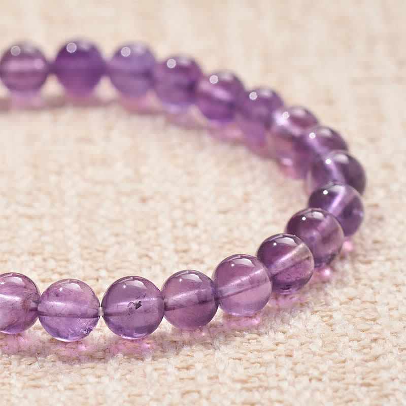Buddha Stones Amethist PEACE-letterkralen Armband - image 4