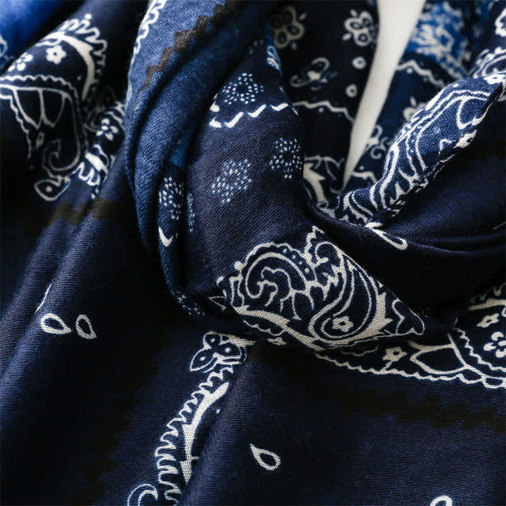 Buddha Stones Lente/Herfst Boho Paisley Patchwork Sjaal met Kwastjes voor Dames - image 12