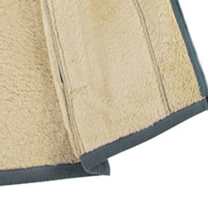 Buddha Stones Winterse casual minimalistische tanktop van Mandarin kraag en Zakken. - image 12