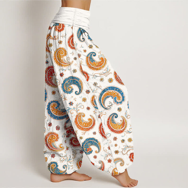 Buddha Stones Dames harembroek met elastische Taille en exotisch katoenen paisley-motief. - image 7