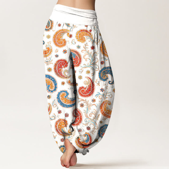 Buddha Stones Dames harembroek met elastische Taille en exotisch katoenen paisley-motief. - image 6