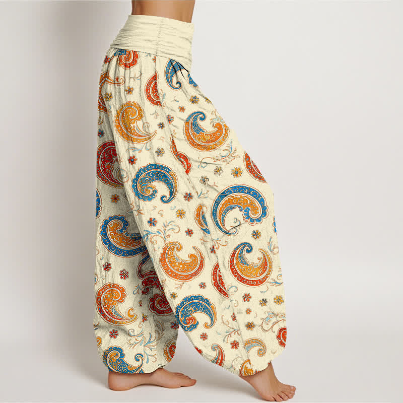 Buddha Stones Dames harembroek met elastische Taille en exotisch katoenen paisley-motief. - image 10
