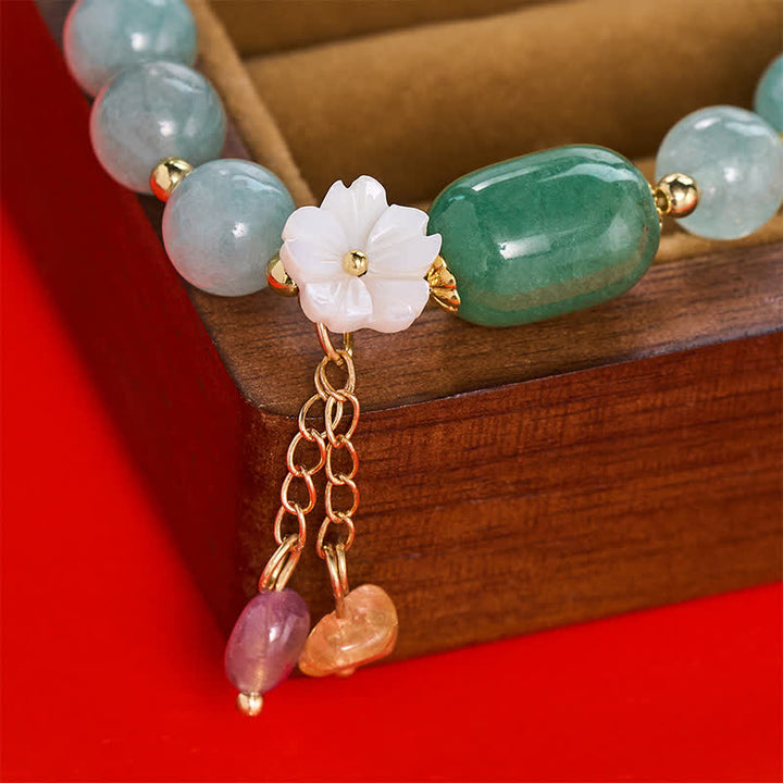 Buddha Stones Jadebloesem bedeltje beschermende Armband - image 9