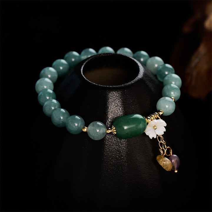 Buddha Stones Jadebloesem bedeltje beschermende Armband - image 3