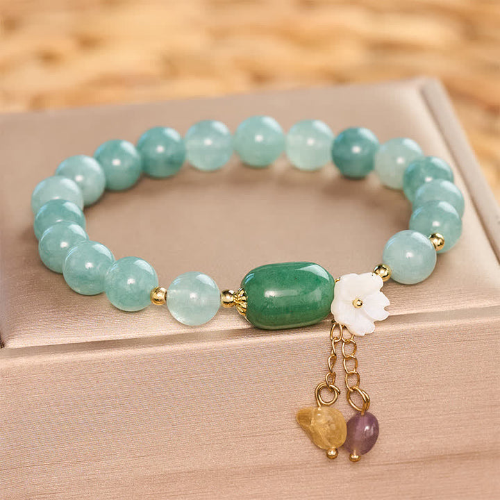 Buddha Stones Jadebloesem bedeltje beschermende Armband - image 5
