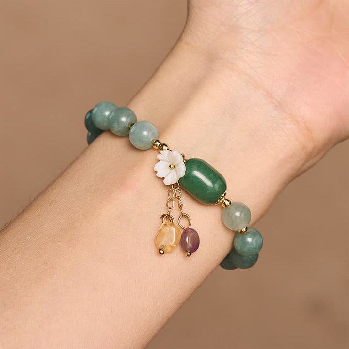Buddha Stones Jadebloesem bedeltje beschermende Armband - image 8