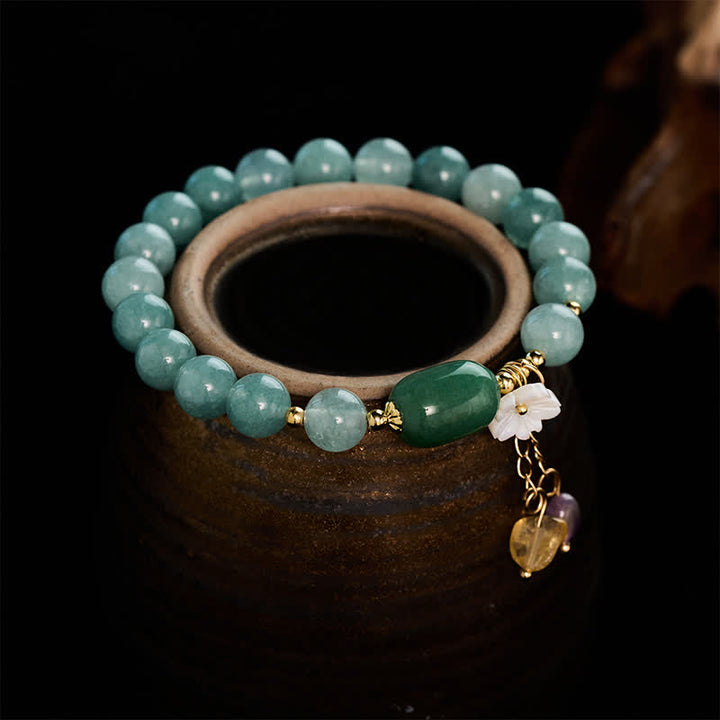 Buddha Stones Jadebloesem bedeltje beschermende Armband - image 2