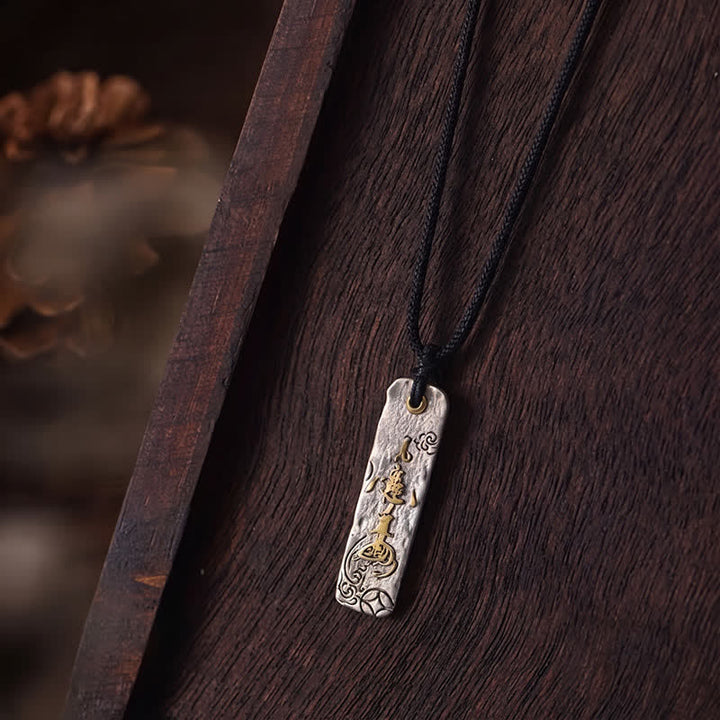 Buddha Stones Een fortuin maken Chinese karakter koperen munt rijkdom Ketting - image 3