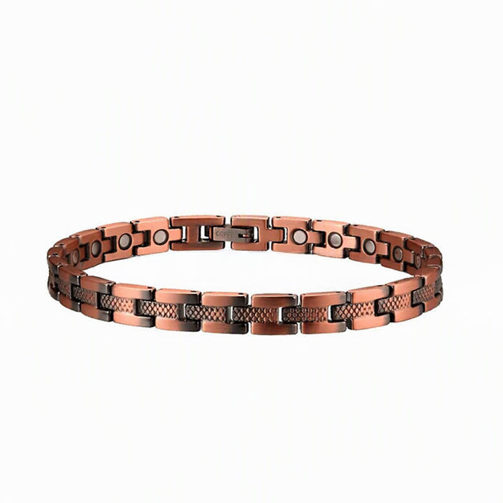 Buddha Stones Magnetische koperen schakelketting Modern Balance Enkelband - image 3