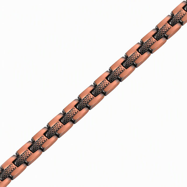 Buddha Stones Magnetische koperen schakelketting Modern Balance Enkelband - image 6