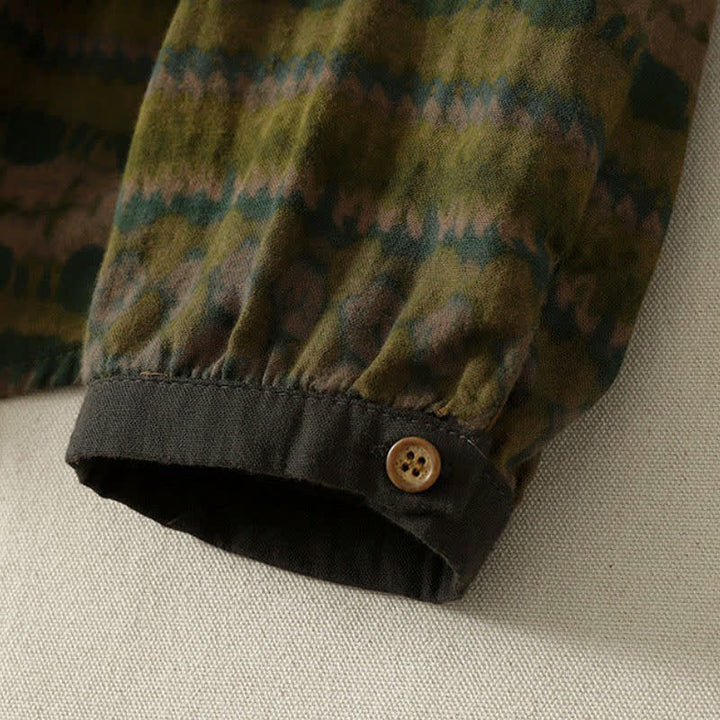 Buddha Stones Casual retro overhemden met knoopsluiting en Overhemden voor dames met Lange mouw voor de herfst - image 11