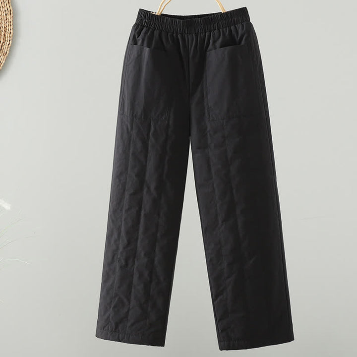 Buddha Stones Casual basic Enkellengte broek voor dames met Zakken , geschikt voor de herfst en winter. - Zwart - US8-10, UK/AU12-14, EU40-42 (2XL) - image 5