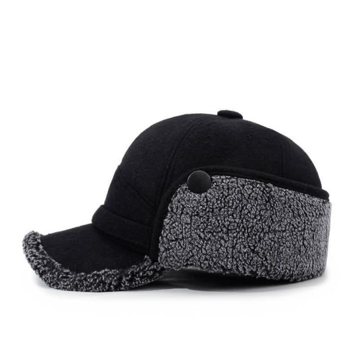 Buddha Stones Winterhoed met pluche rand en oorklep in honkbalstijl - image 4