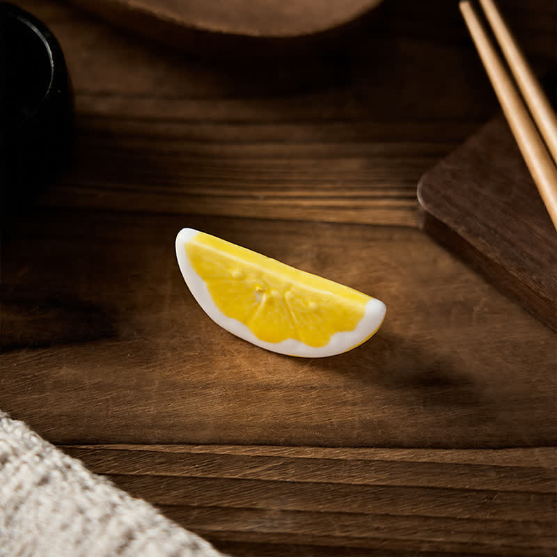 Buddha Stones Mini keramische eetstokjeshouder met fruitmotief - image 12