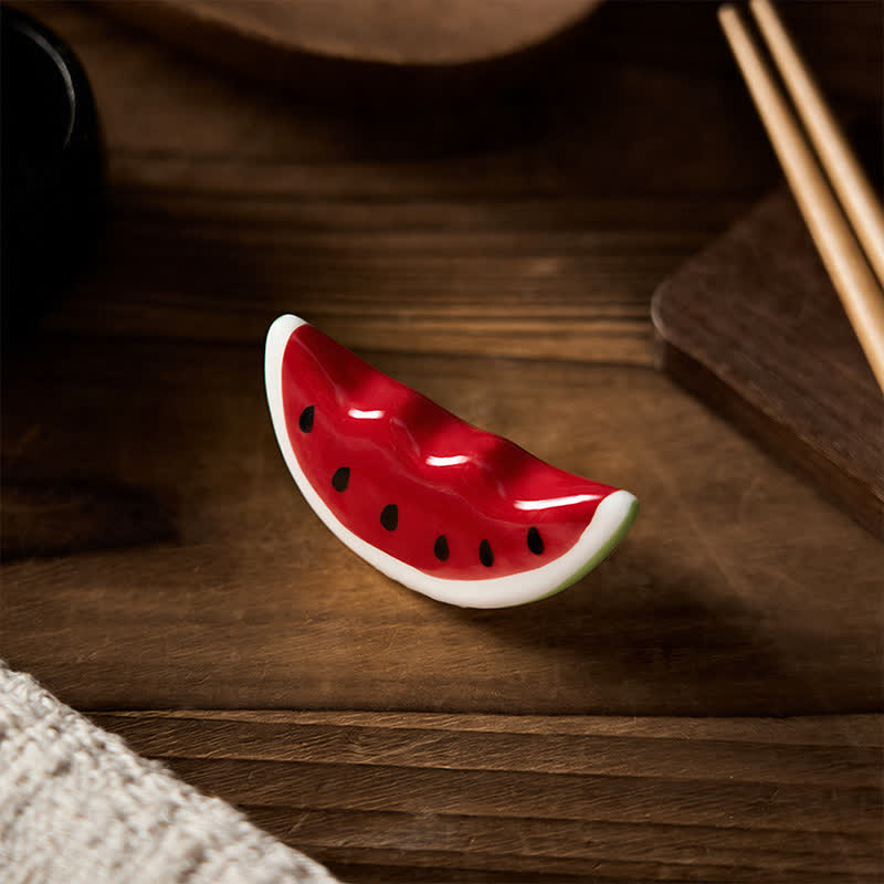 Buddha Stones Mini keramische eetstokjeshouder met fruitmotief - image 18