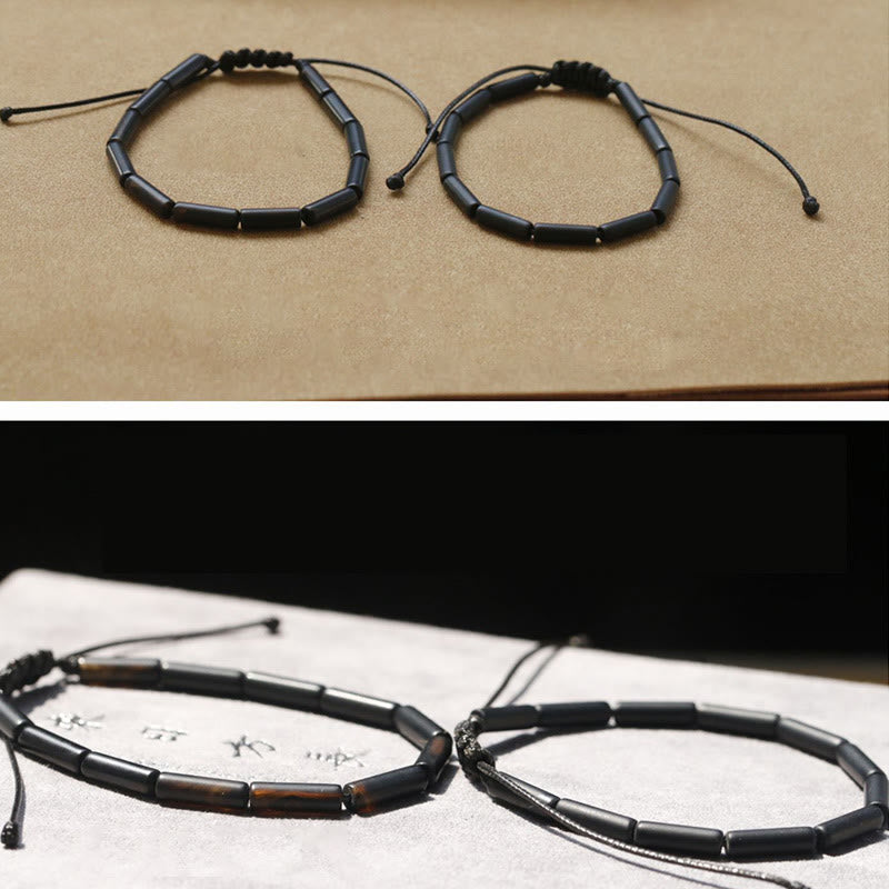 Buddha Stones Beschermende Armband met zwarte onyx kralen - image 8