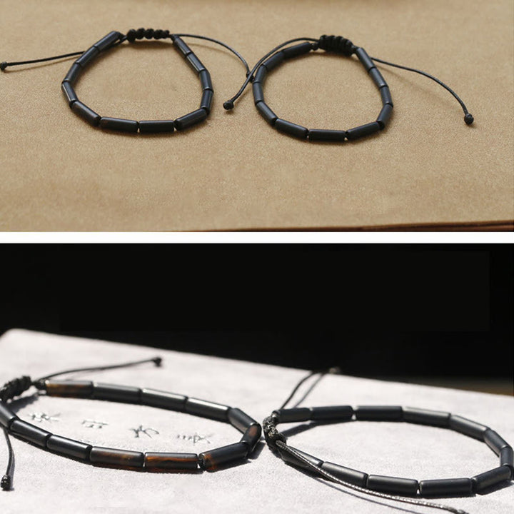 Buddha Stones Beschermende Armband met zwarte onyx kralen - image 8