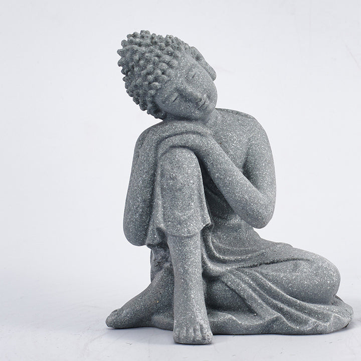 Buddha Stones Zittende meditatie Boeddha zegening Mededogen decoratie - Groot - Meditatie Boeddha - image 15