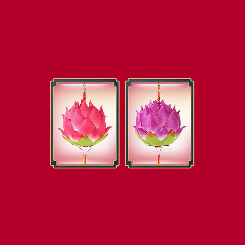 Buddha Stones DIY Lotusbloem Drakenlantaarn Kwastjes Lamp Decoratie - image 27