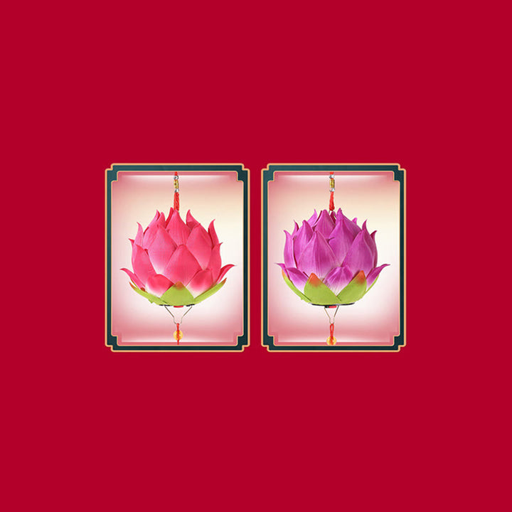 Buddha Stones DIY Lotusbloem Drakenlantaarn Kwastjes Lamp Decoratie - image 27