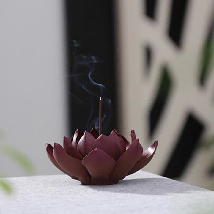 Buddha Stones Tibetaanse lotus Wierook decoratie voor positieve vrede - image 4