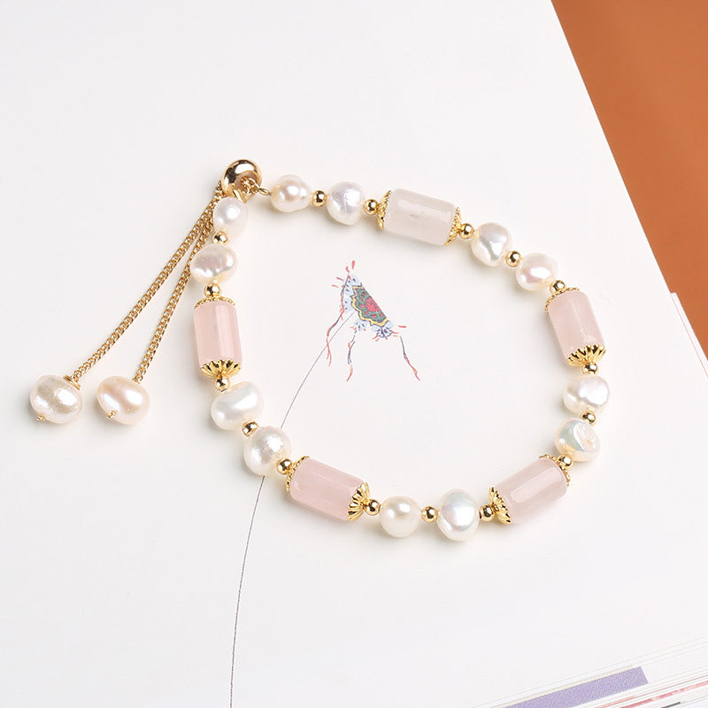 Buddha Stones Groene aventurijn parel roze kristallen kralen Armband - image 10